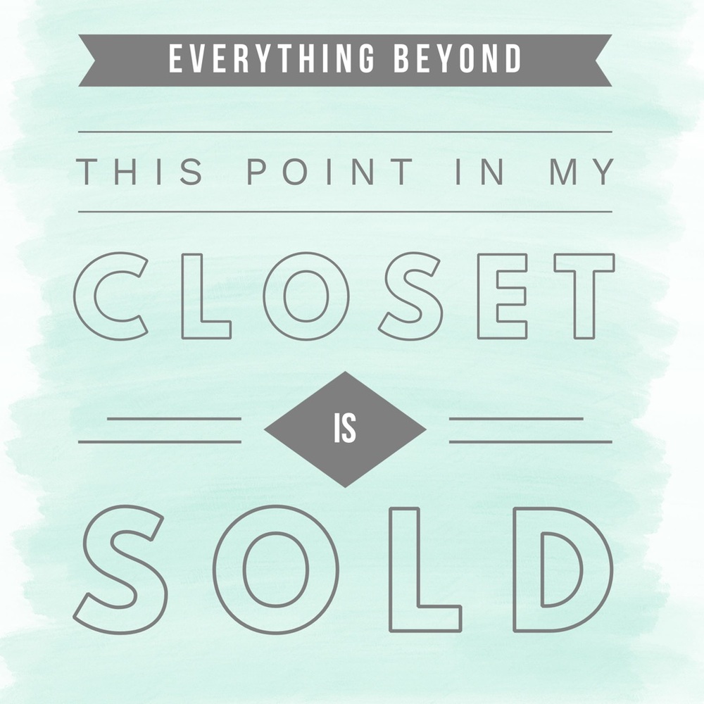 Thank you for shopping in my closet! ❤️❤️❤️